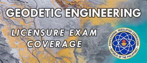geodetic engineering board exam coverage